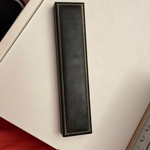 Black velvet satin bracelet box